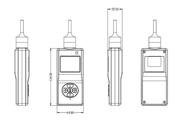 二氧化硫检测仪外形尺寸